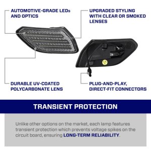 Jeep Wrangler JL Sidemarkers - FORM Lighting - LED, Pair - Clear - 2018